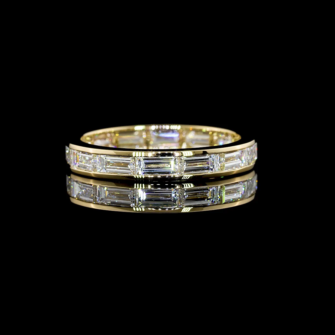 1.97 Cts 14k Yellow Gold Baguette Shape Eternity Band Eternity Band - Video