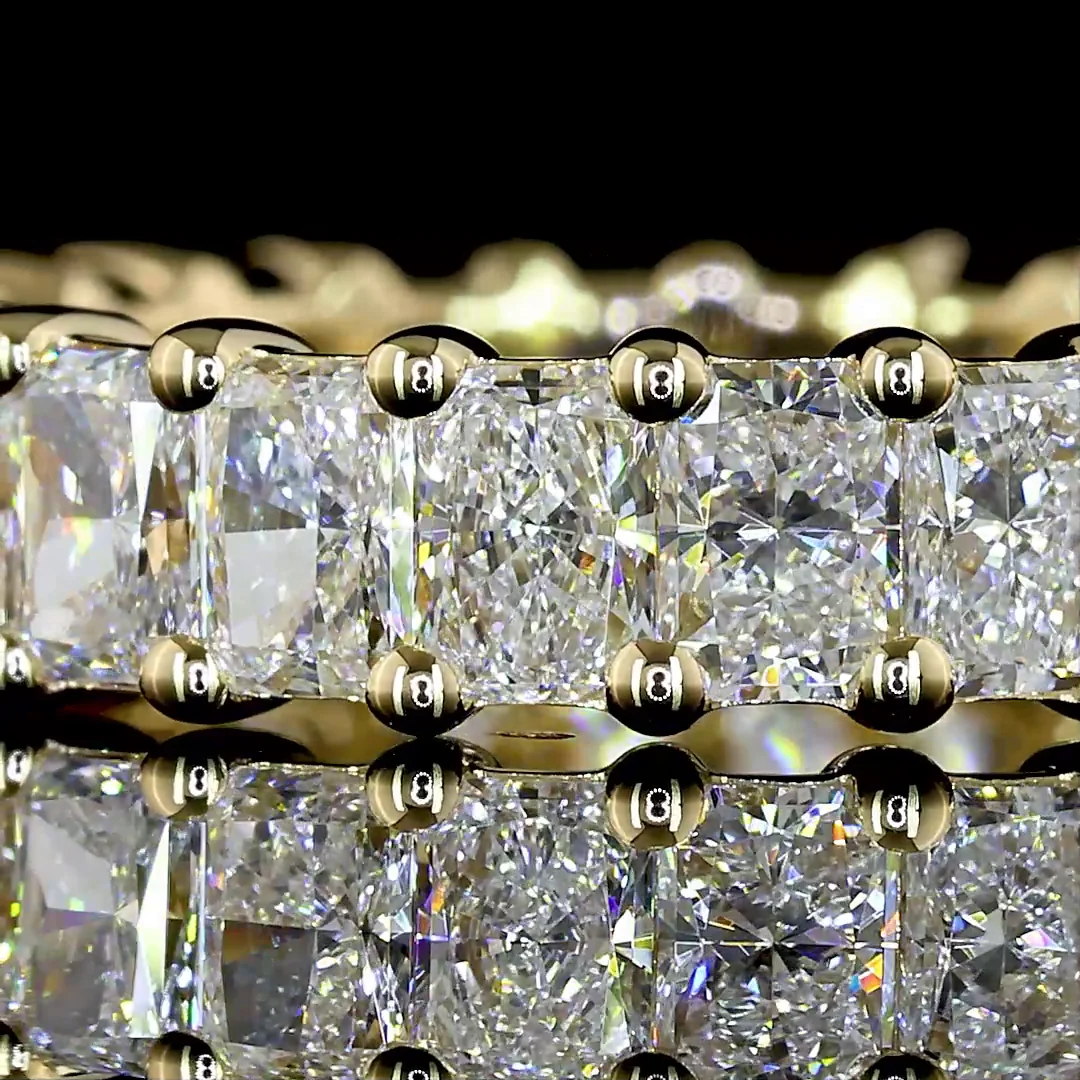 2.68 Cts 14k Yellow Gold Radiant Shape Eternity Band Eternity Band - Image 3