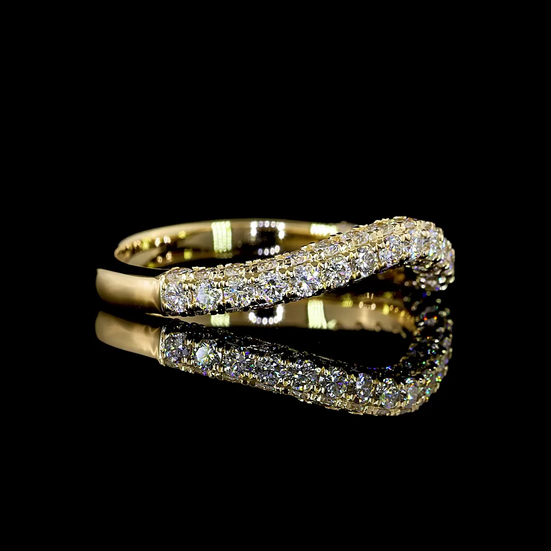 2 Cts 14k Yellow Gold Pear Shape Special Ring - Image 2