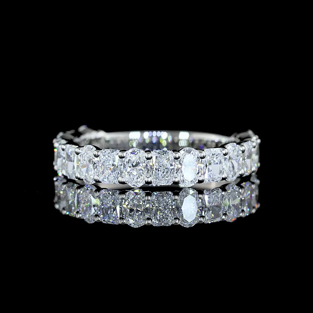 1.64 Cts Platinum Mix Shape 3/4 Band Eternity Band - Video