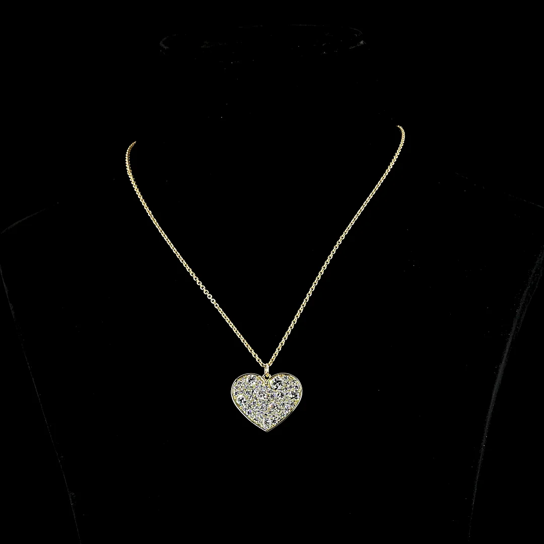 3.38 Cts 14k Yellow Gold Mix Shape Symbol Pendant - Video