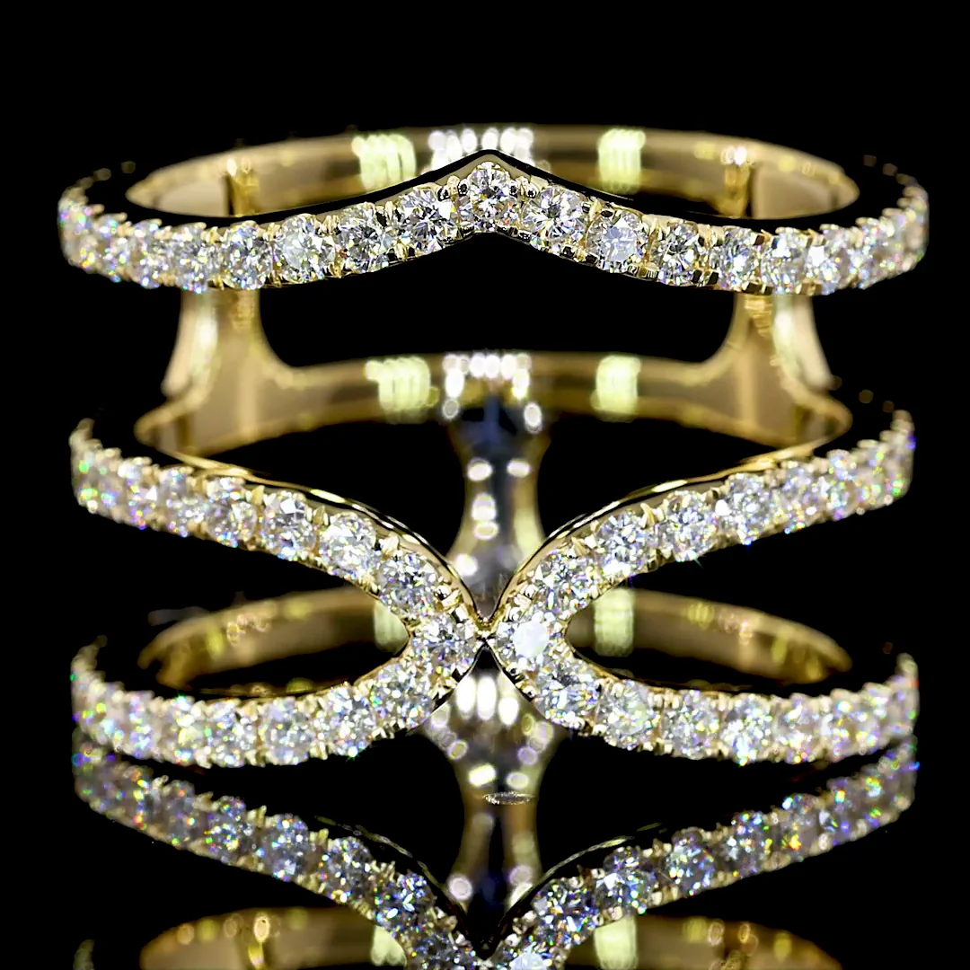 1.87 Cts 14k Yellow Gold Round Shape Special Eternity Band - Image 4