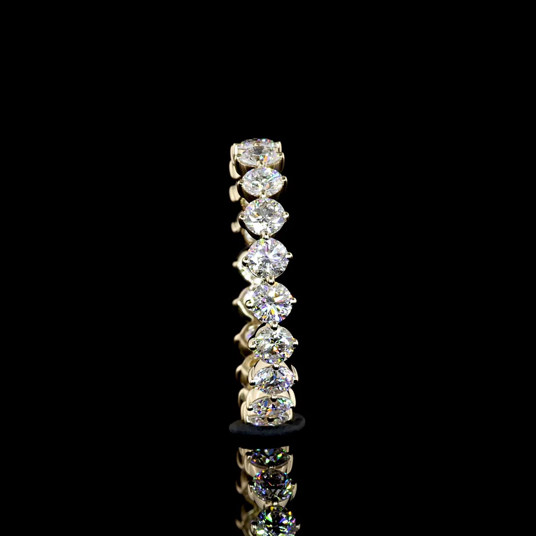 1.76 Cts 14k Yellow Gold Round Shape Eternity Band Eternity Band - Image 4