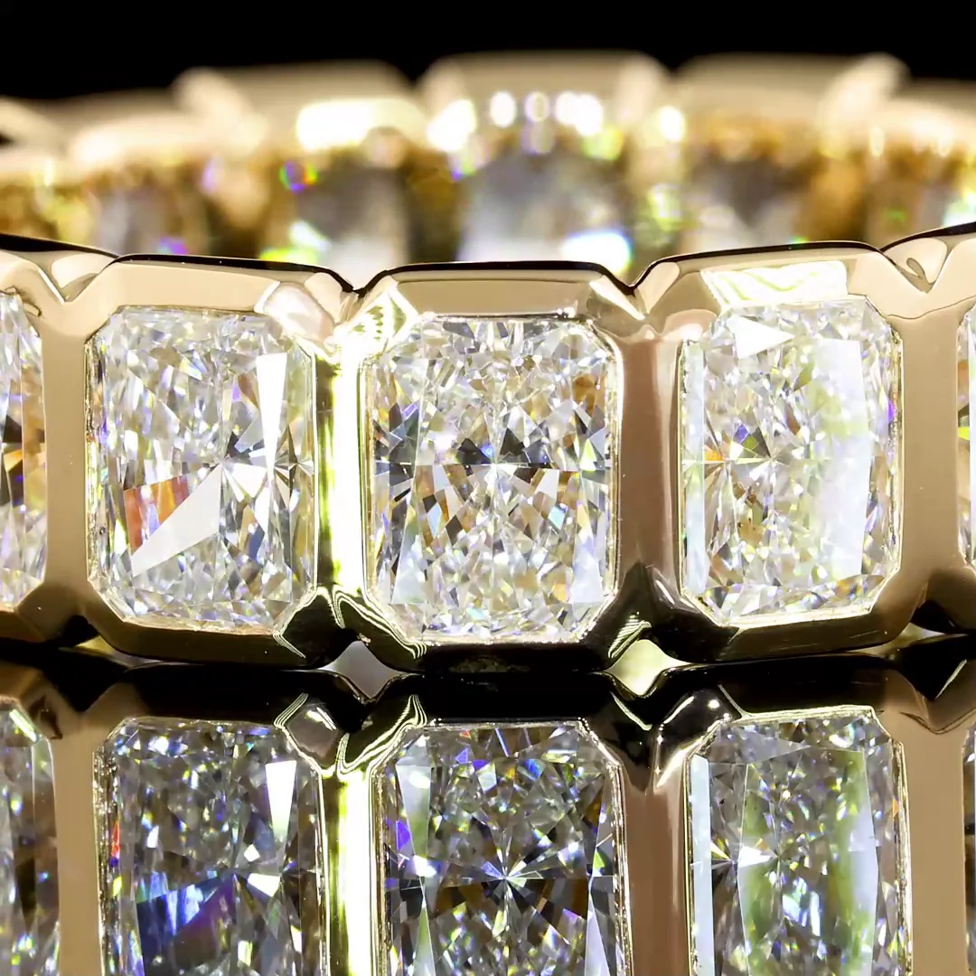 5.3 Cts 14k Yellow Gold Radiant Shape Eternity Band Eternity Band - Image 2