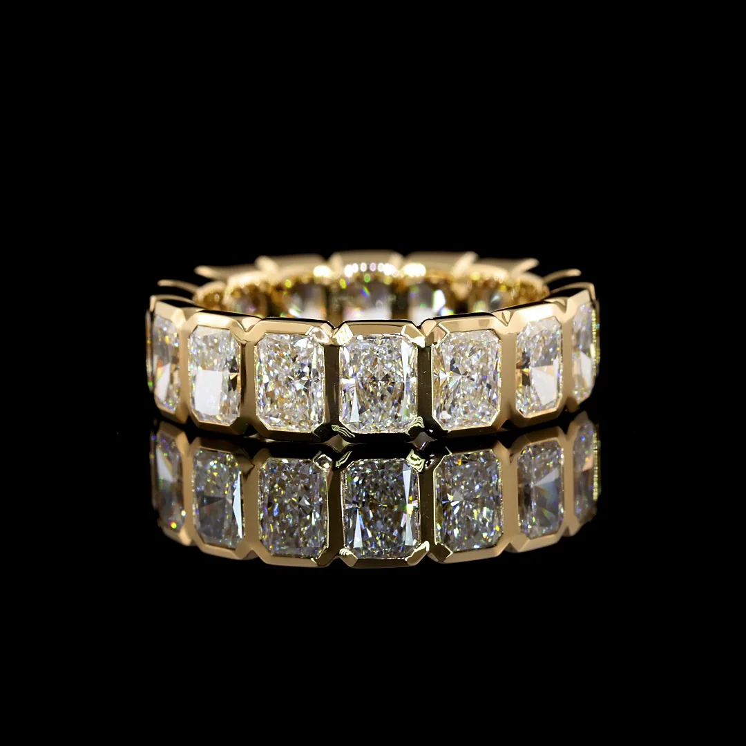 5.3 Cts 14k Yellow Gold Radiant Shape Eternity Band Eternity Band - Video