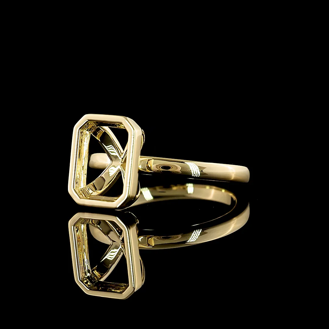 0 Cts 14k Yellow Gold Shape Solitaire Ring - Image 2