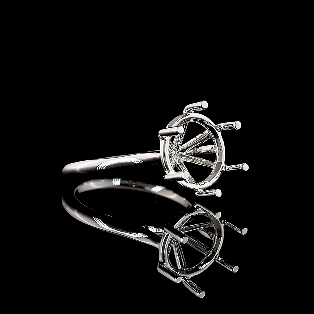 0 Cts Platinum Shape Solitaire Ring - Image 3