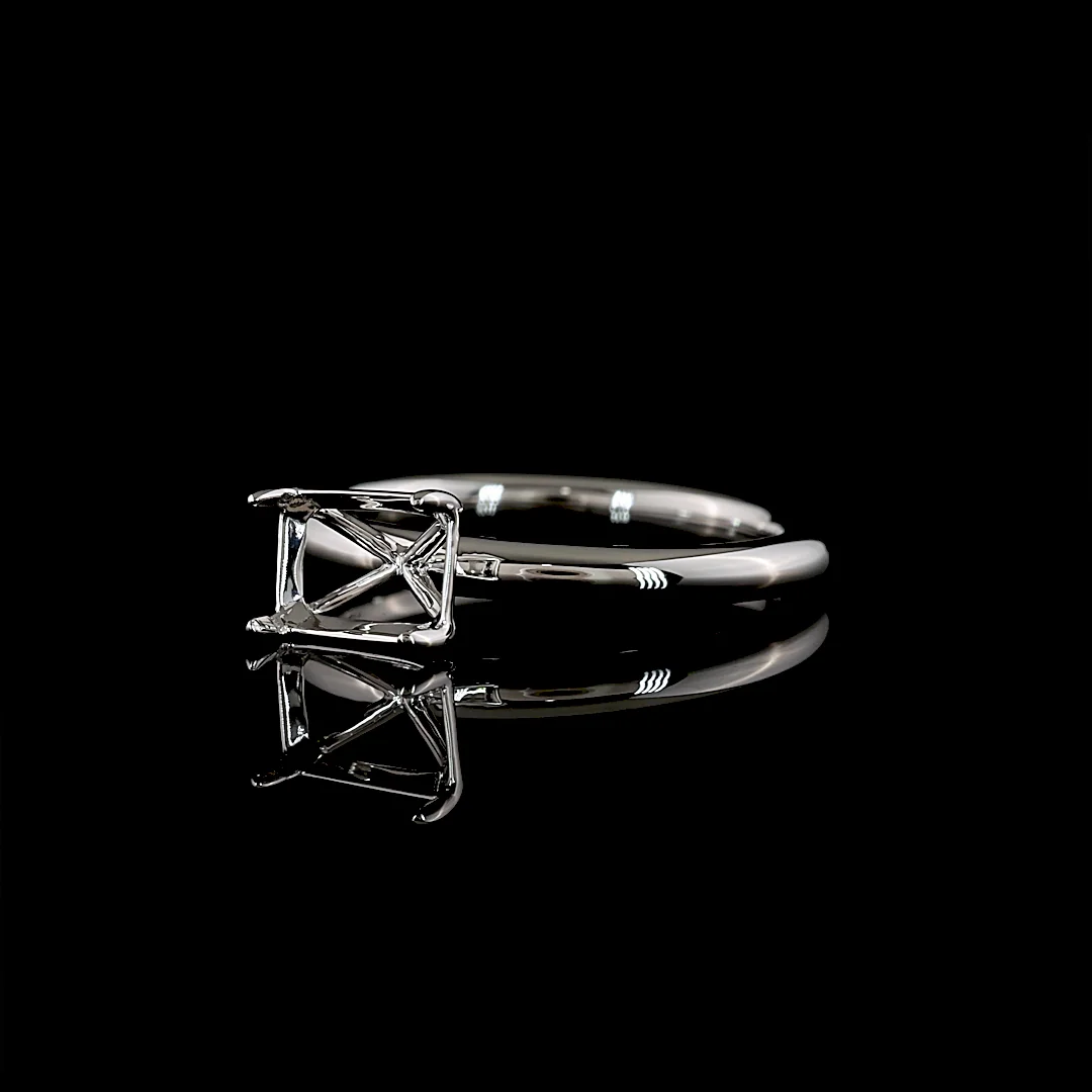 0 Cts Platinum Shape Solitaire Ring - Image 2