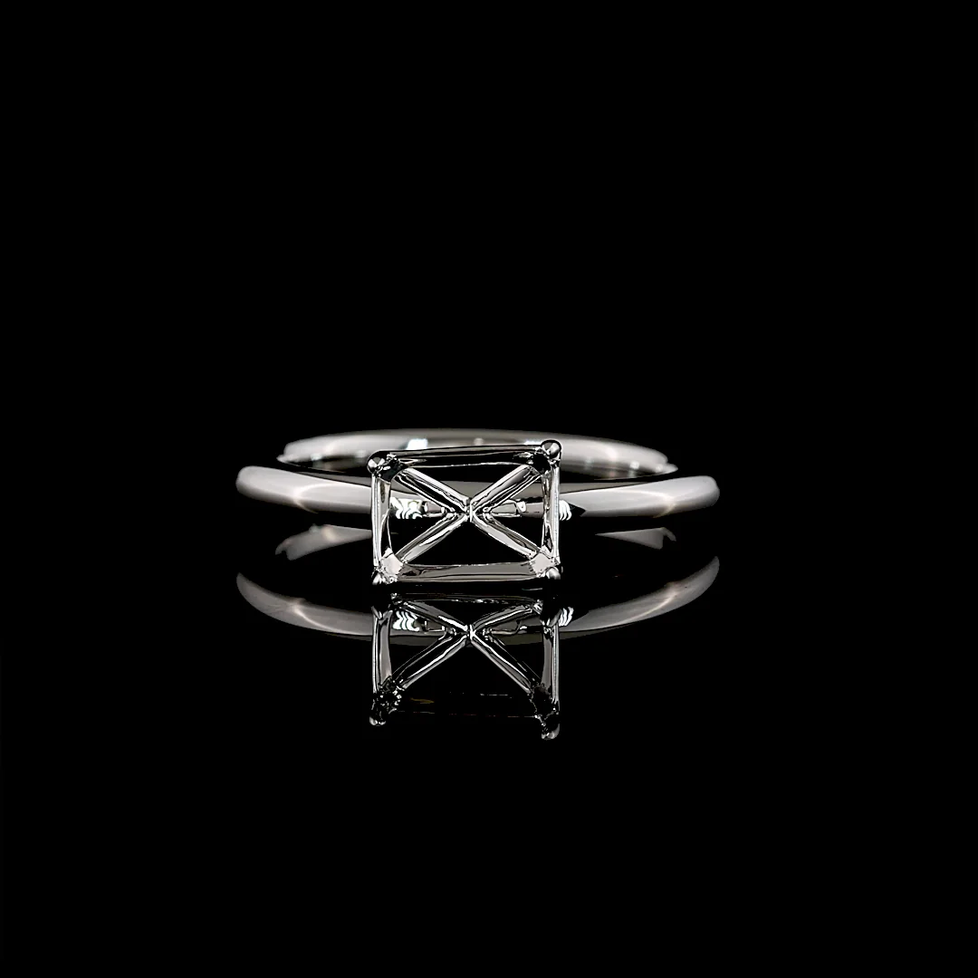 0 Cts Platinum Shape Solitaire Ring - Video