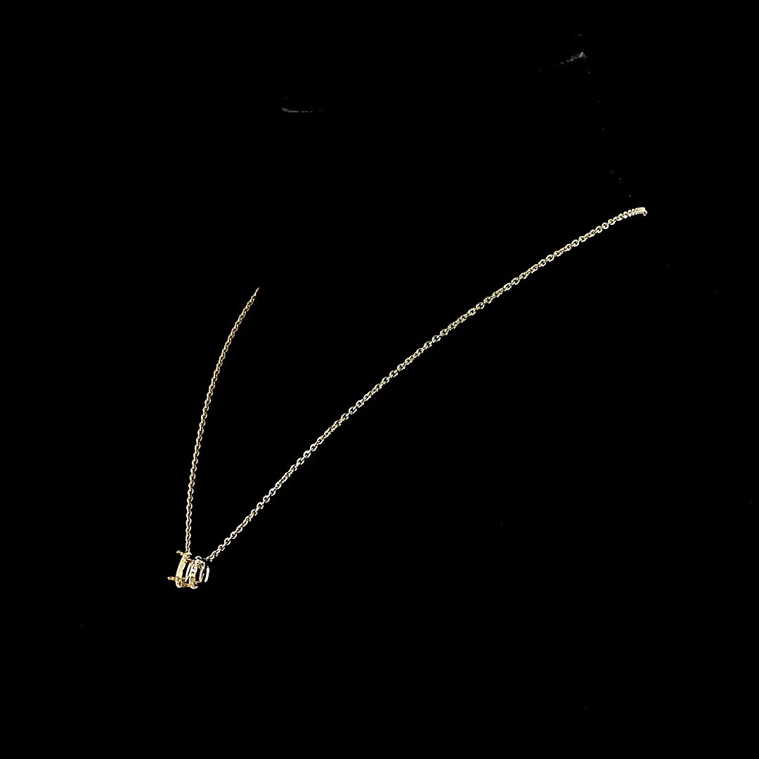 3.11 Cts 14k Yellow Gold Cushion Brilliant Shape Pendant Pendant - Image 2