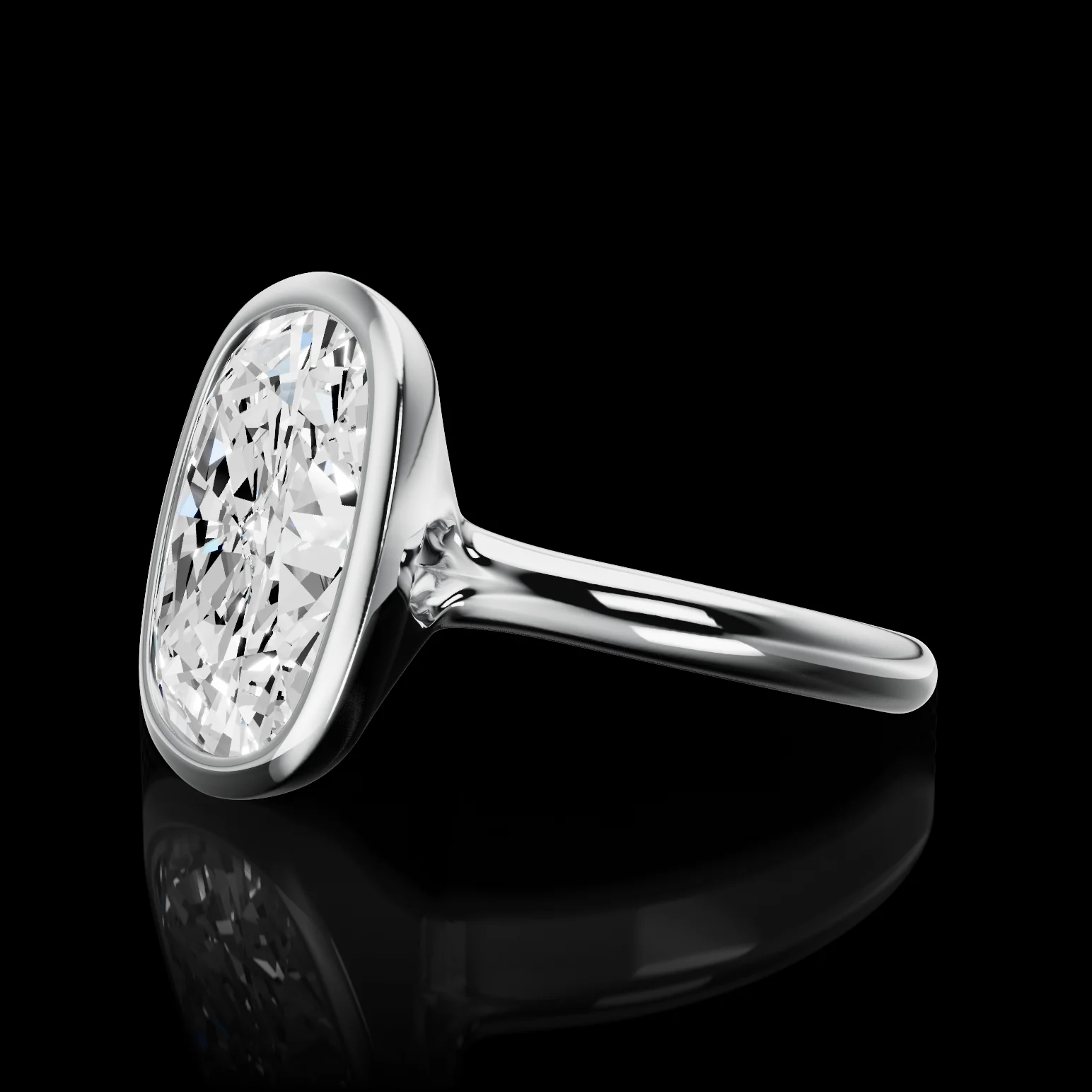 0 Cts Platinum Shape Solitaire Ring - Image 2