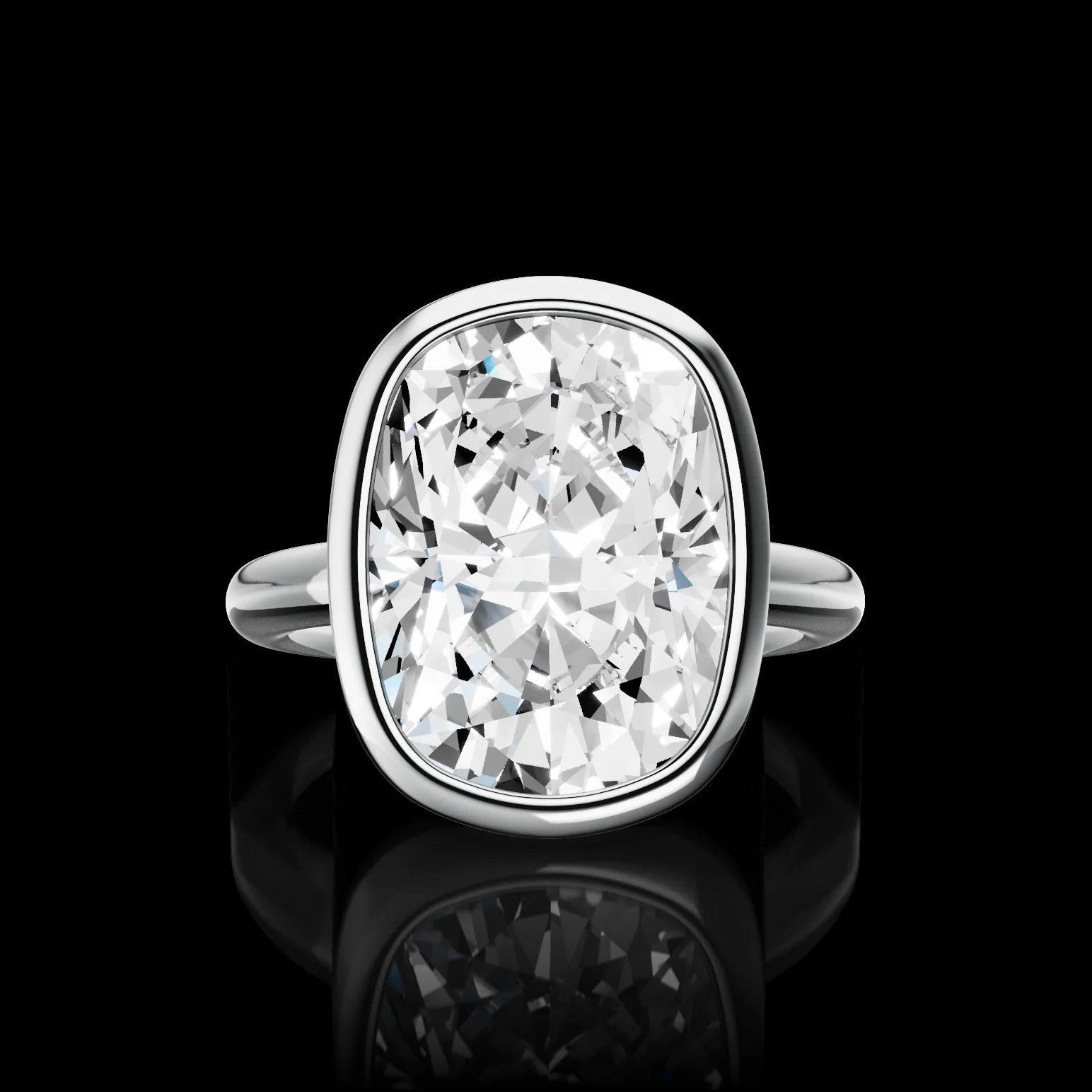 0 Cts Platinum Shape Solitaire Ring - Video
