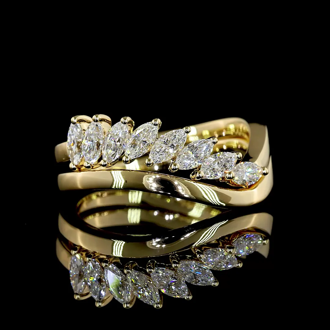 0 Cts 14k Yellow Gold Shape Special Ring - Video