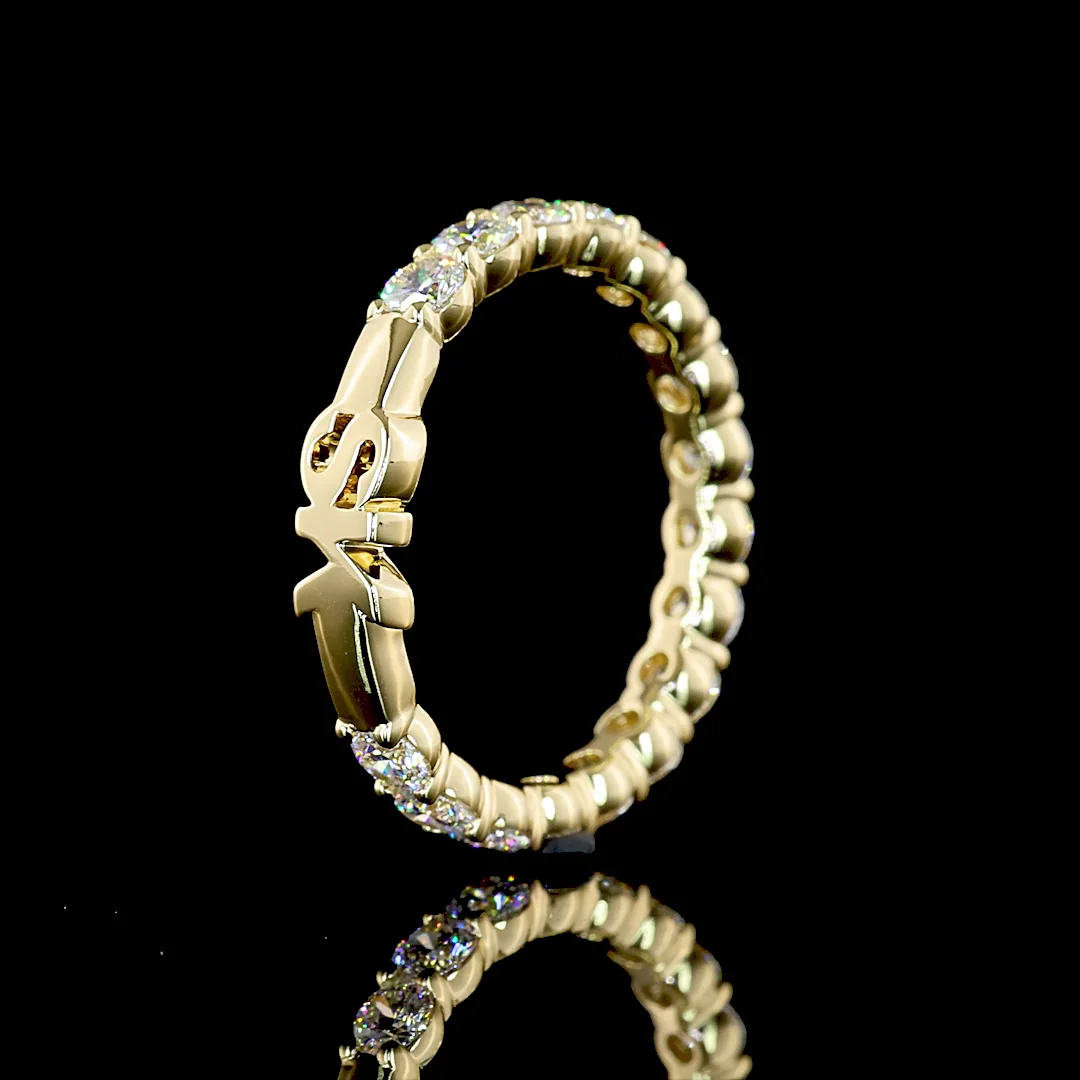 1.27 Cts 14k Yellow Gold Round Shape Special Ring - Image 4