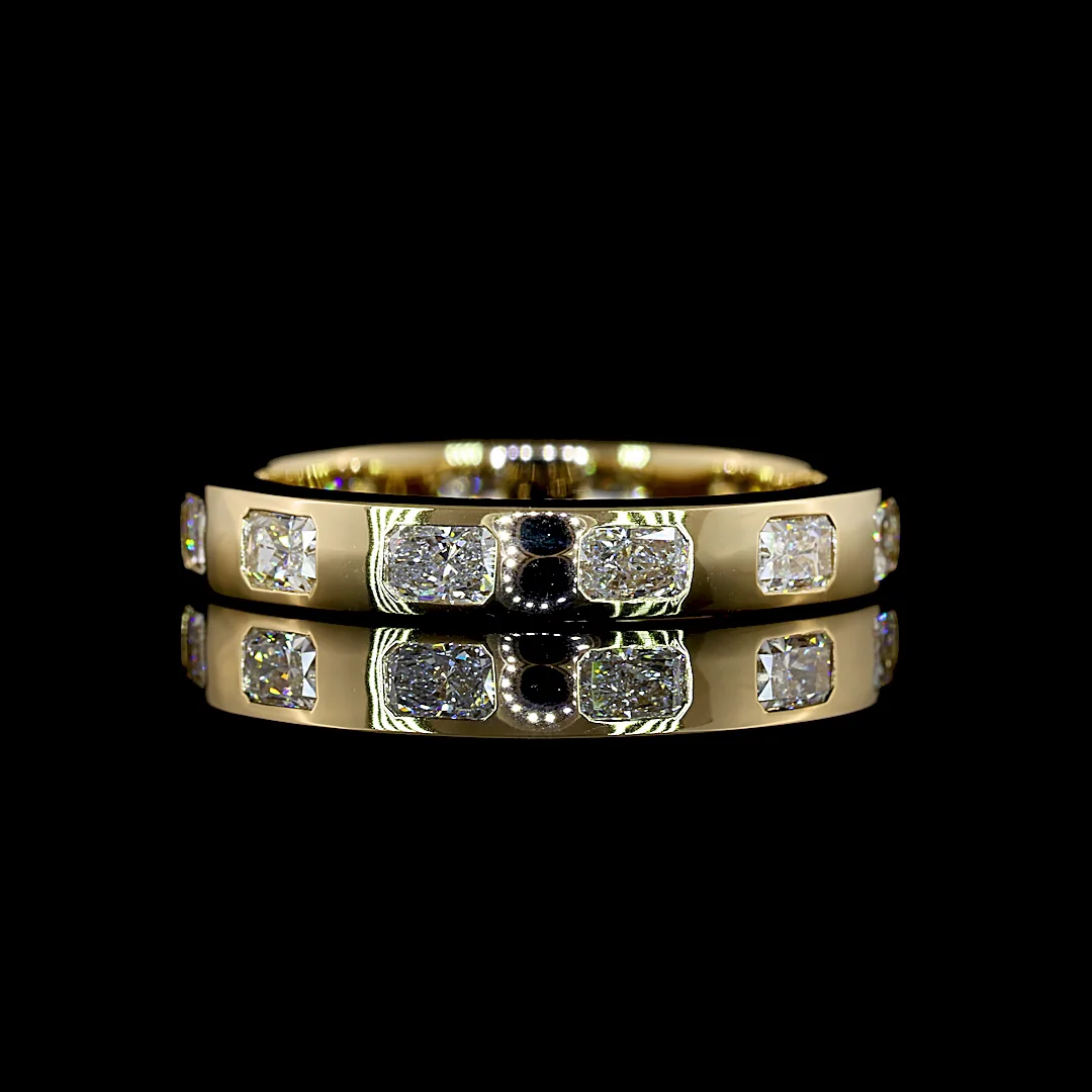 1.12 Cts 14k Yellow Gold Radiant Shape Eternity Band Eternity Band - Video