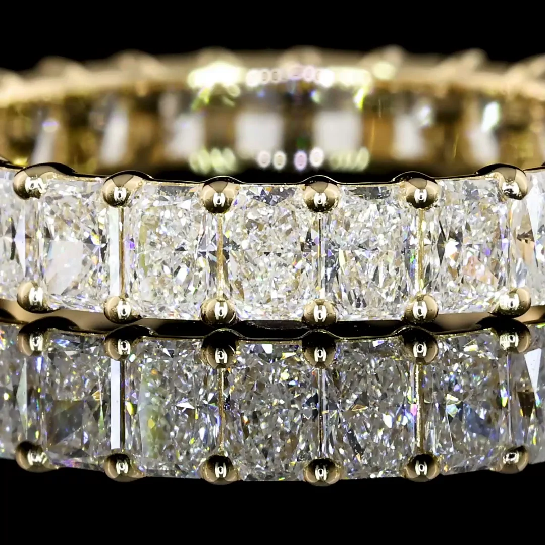 2.06 Cts 14k Yellow Gold Radiant Shape Eternity Band Eternity Band - Image 2