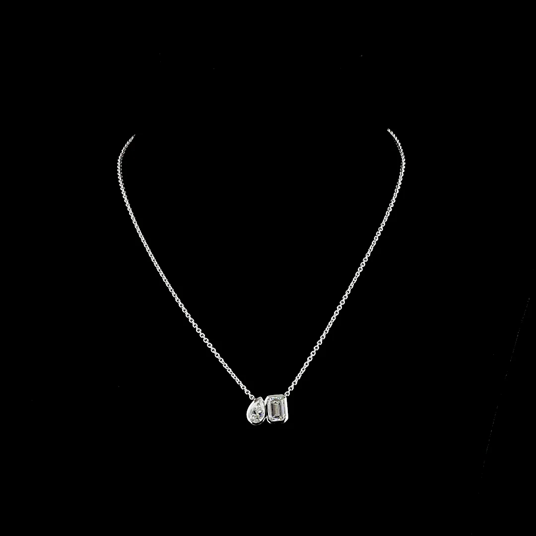 2.9 Cts 14k Yellow Gold Mix Shape Pendant Pendant