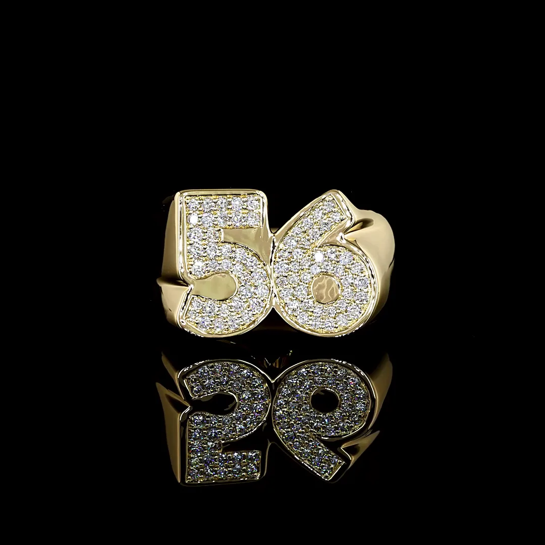 0.48 Cts 14k Yellow Gold Round Shape Special Ring