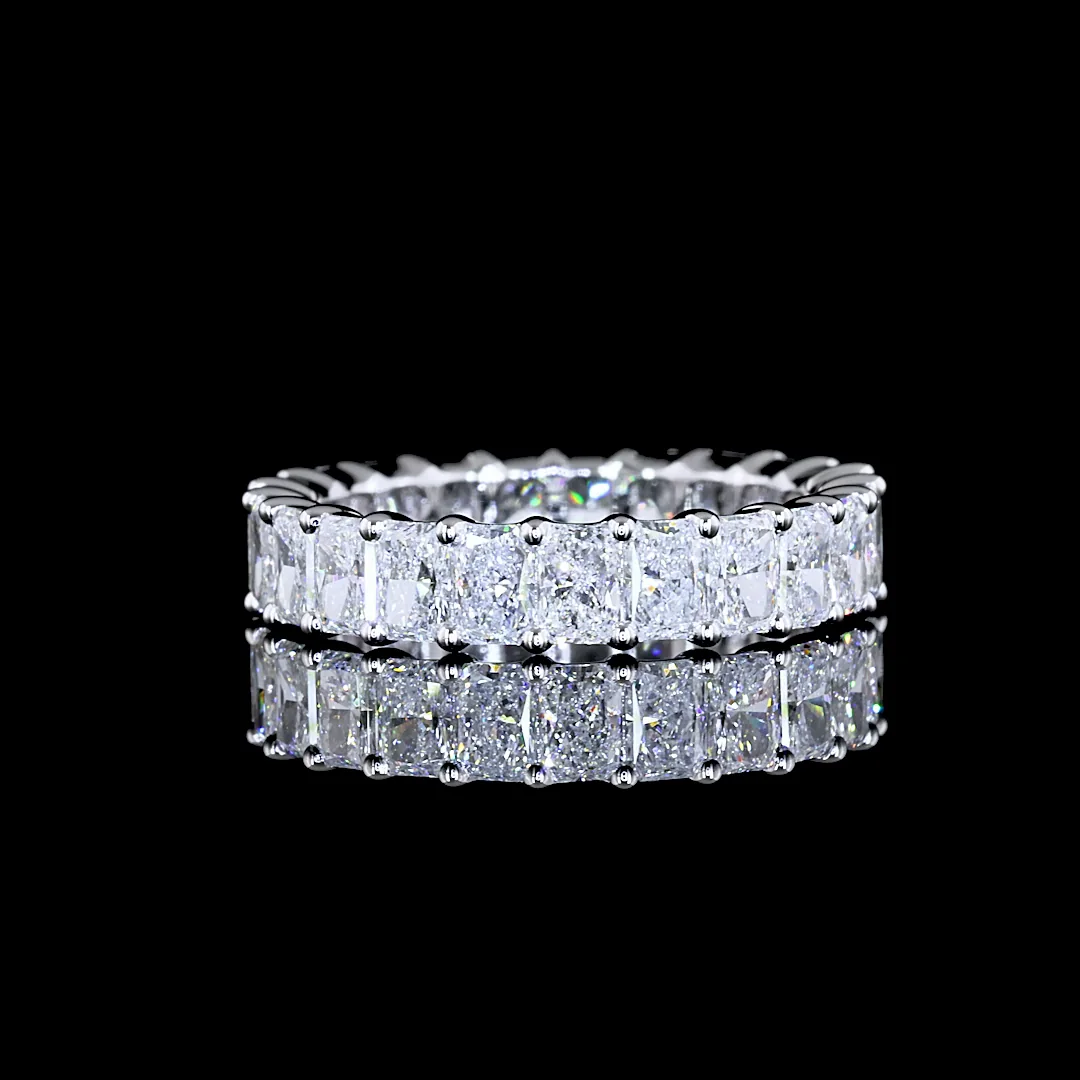 2.14 Cts 14k White Gold Radiant Shape Eternity Band Eternity Band